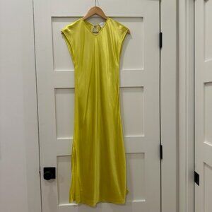 Elegant Yellow Midi Dress